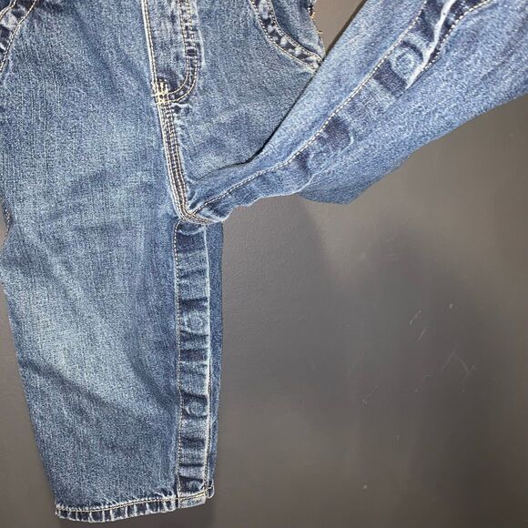 OshKosh Overalls Blue Denim 18m Snap Closure Legs - Picture 2 of 5